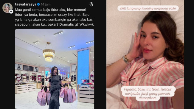 Tasya Farasya Curhat Alasan Beli Baju Tidur Baru (Threads)